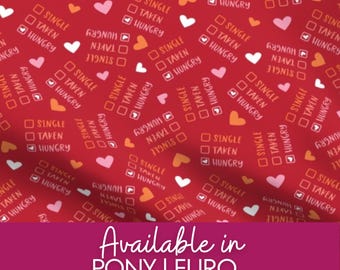 Single, Taken, Hungry Valentines | OR Humor Surgical caps | Hybrid | Euro Scrub cap for Surgery, Dentistry, RN, RT, Cst