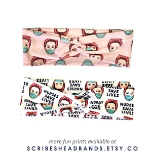 We Can Do It! Nurses | Healthcare worker | 3 ways to wear Headband | Faux knot headband | Twist band headband