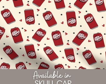 Dr Pepper Skull cap  scrub cap | Surgical cap