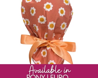 Sunflowers  in Pony | Euro Scrub cap | Crna | Surgeon | RN | RT  scrub cap