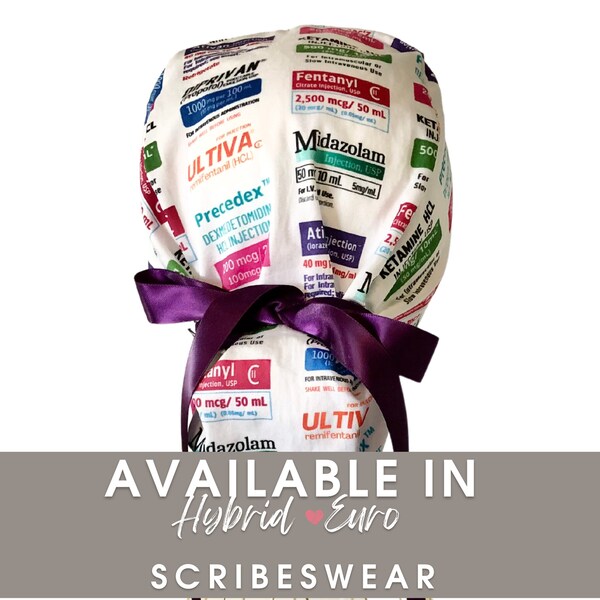 Anesthesia Scrub Cap Etsy