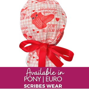 Don't Fall for me socks | humor Valentines | code yellow socks OR Humor Surgical caps | Pony |Hybrid Euro Scrub cap for Surgery, RN, RT, Cst
