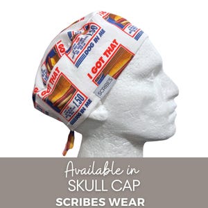 Skull cap- I got that DOG in me | humor scrub cap | Surgical cap