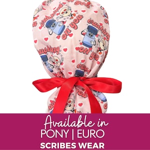 Crushing on you! Pills crusher | humor Valentines | code yellow socks OR Humor Surgical caps | Pony |Hybrid Euro Scrub cap for Surgery, RN