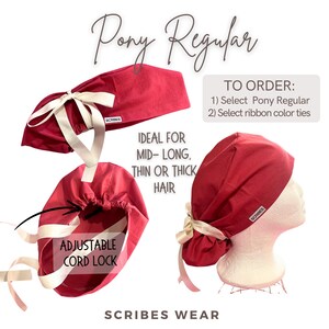 Cowgirl Roan in Pink Surgical caps | Hybrid | Euro scrub cap image 5
