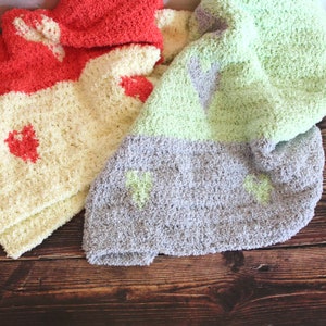 The Happy Hearts Baby Blanket PDF Crochet Pattern