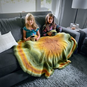 PDF CROCHET PATTERN Smugglers Cove Blanket Crochet Pattern Round Star Flower Blanket
