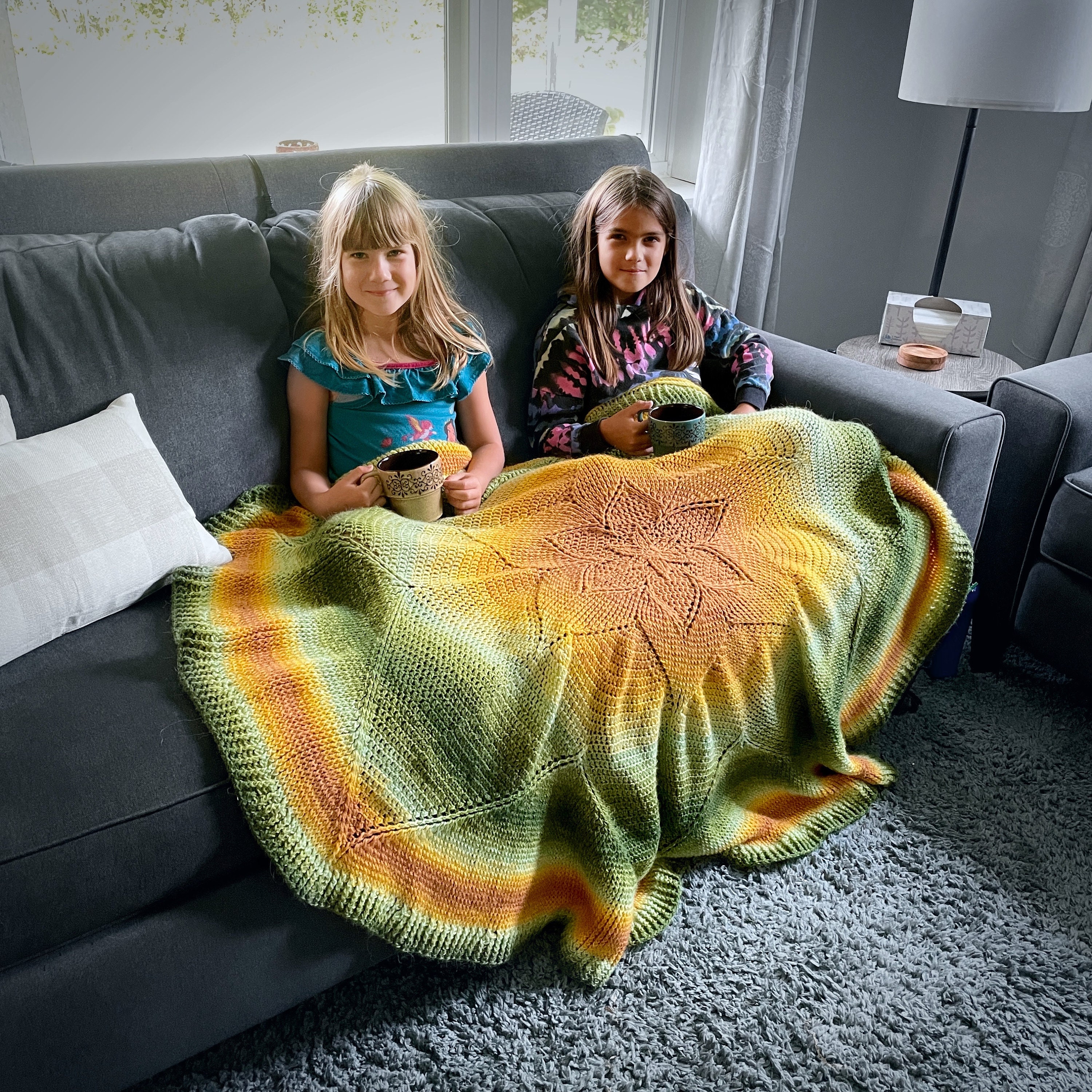 Round crochet blanket pattern - Etsy 日本