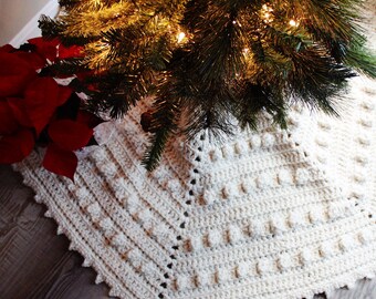 PDF Crochet Pattern Popcorn String Tree Skirt