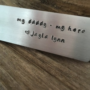 Money Clip: "my daddy . my hero"
