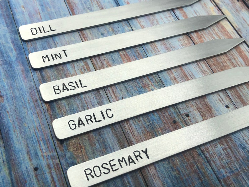 Garden and Plant Markers Herb Garden Spice Garden Garden Labels Garden Stake Gardener Gift Mother's Day Green Thumb image 4