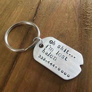 Single Sided Pet ID Tag: oh .... i'm lost image 2