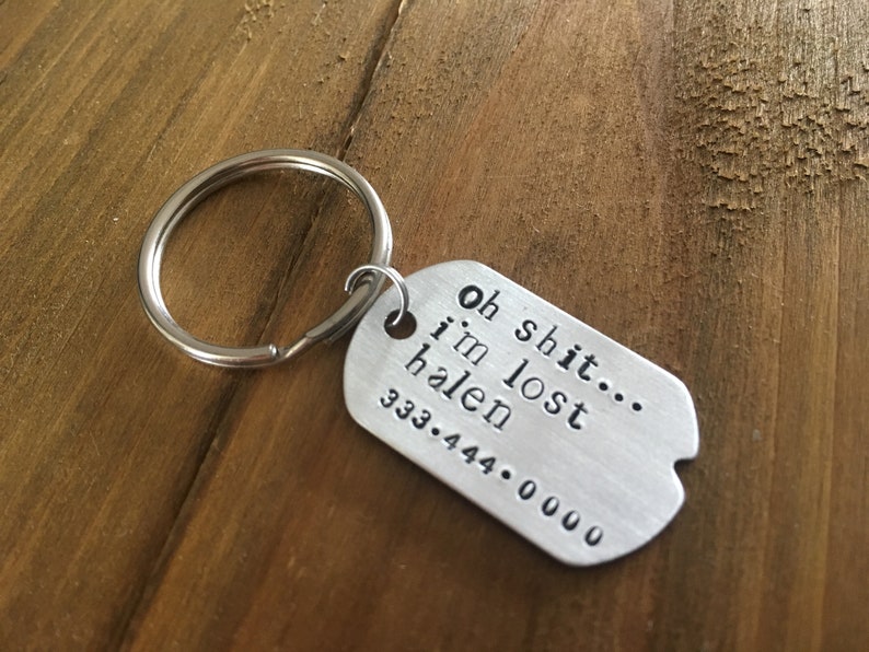 Single Sided Pet ID Tag: oh .... i'm lost image 2