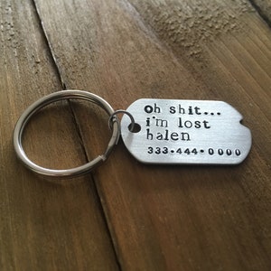 Single Sided Pet ID Tag: oh .... i'm lost image 3
