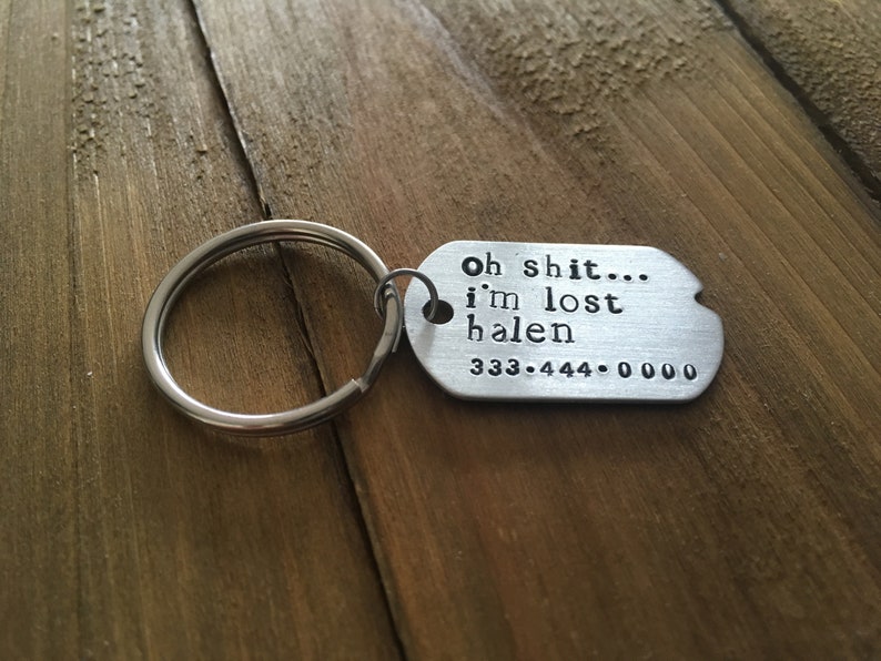 Single Sided Pet ID Tag: oh .... i'm lost image 3