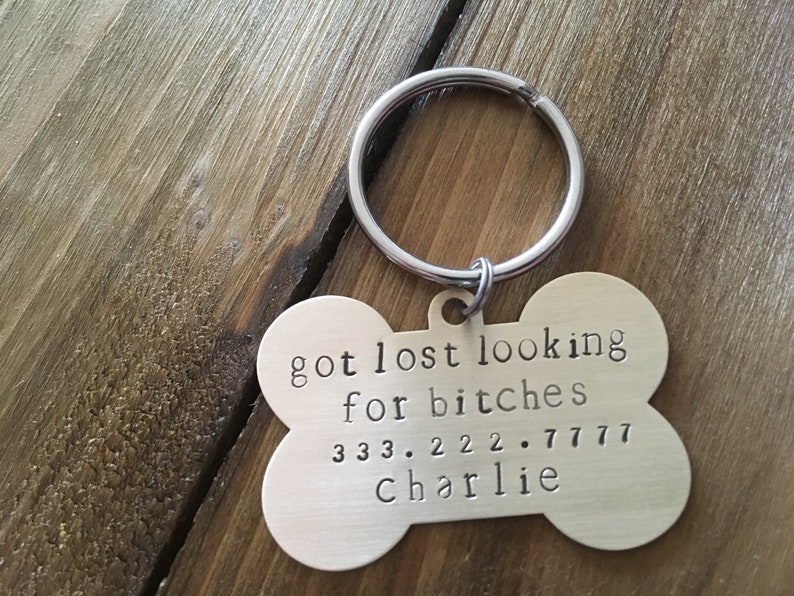 Single Sided Dog ID Tag: got lost looking for... image 4