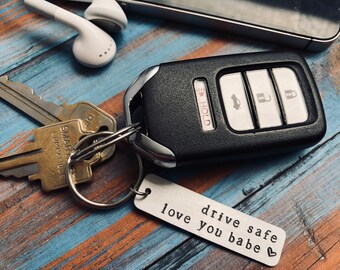 Hand Stamped Keychain 