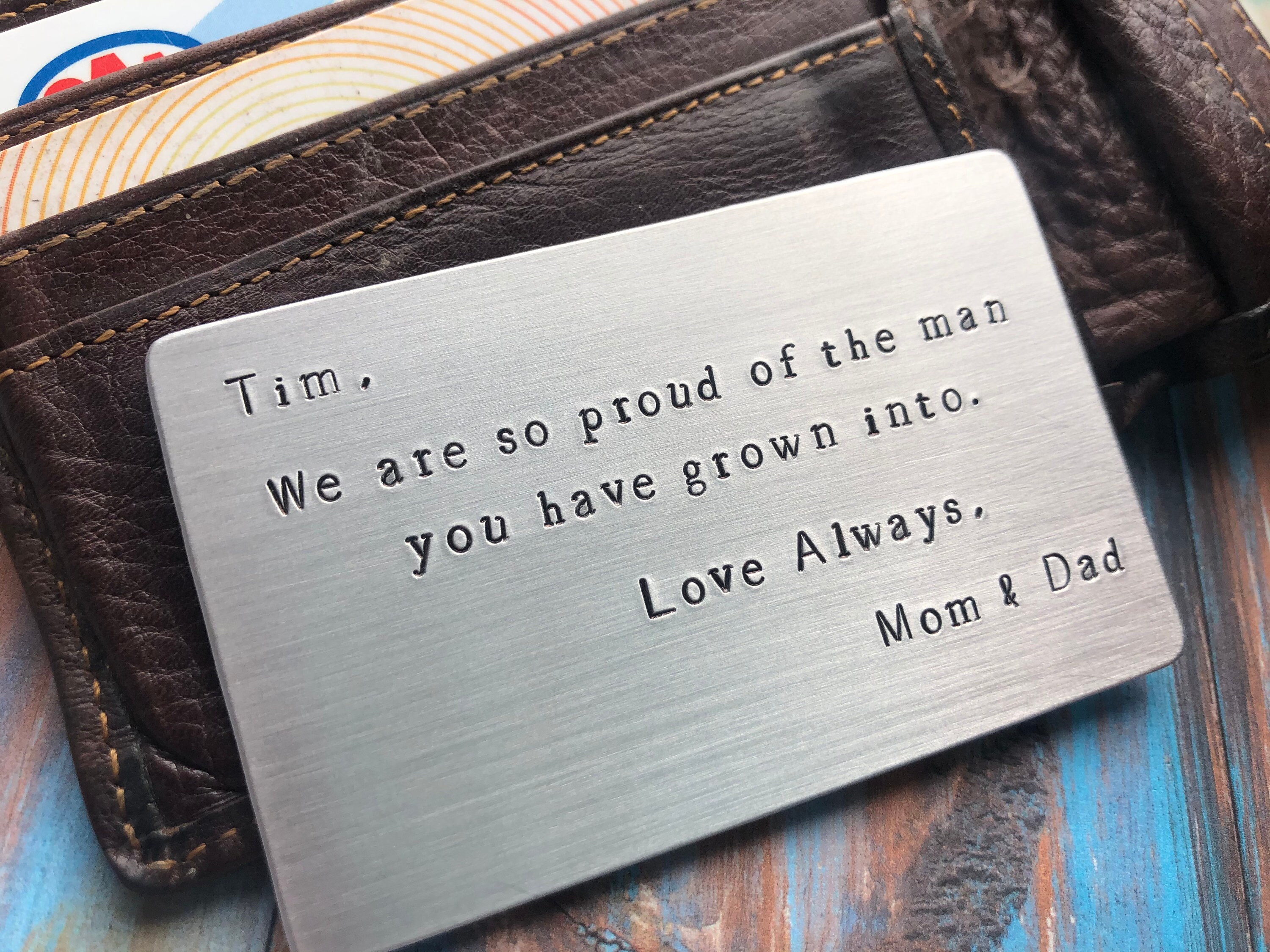 Personalized Wallet Card, Custom Wallet Card, Wallet Card Insert