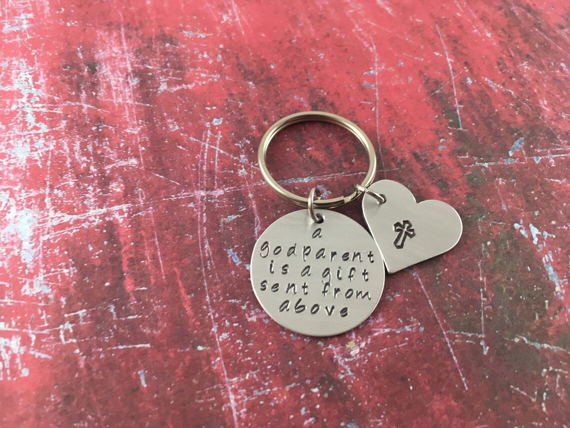 Keychain: A godparent is a gift sent from above | Etsy A Godparent Is A Gift Sent From Above