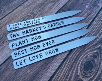 Garden and Plant Markers - Christmas Garden Marker - Mother's Day Gift - Gift for Mom - Gift for Grandma - Mom Christmas Gift - Plant Marker