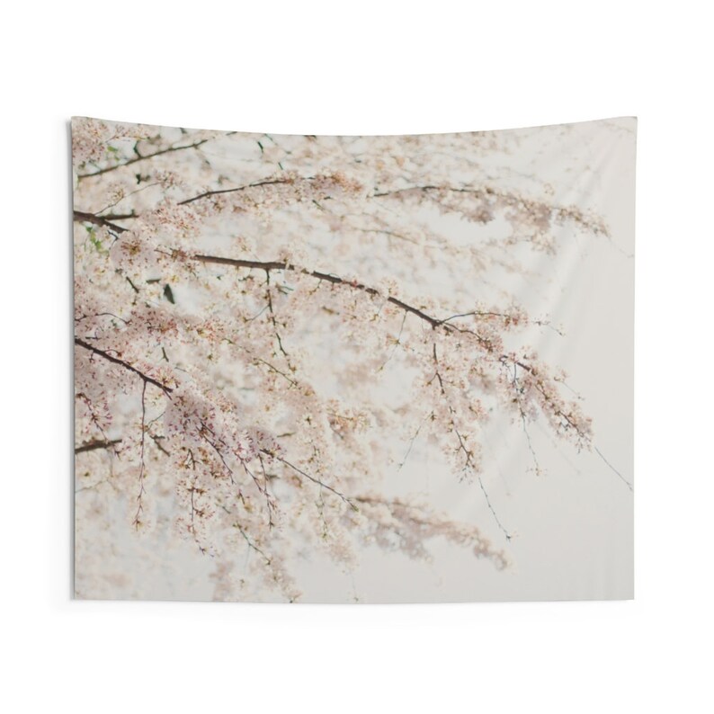 Cherry Blossom Tapestry Wall Hanging Sakura Tapestry Etsy