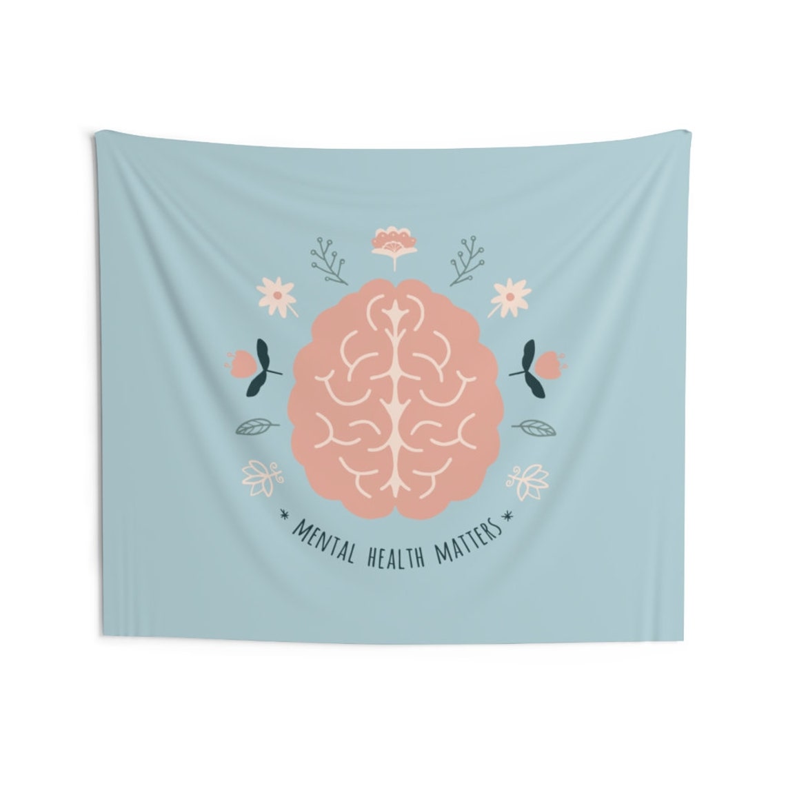 Mental Health Matters Tapestry Wall Hanging College Dorm Etsy