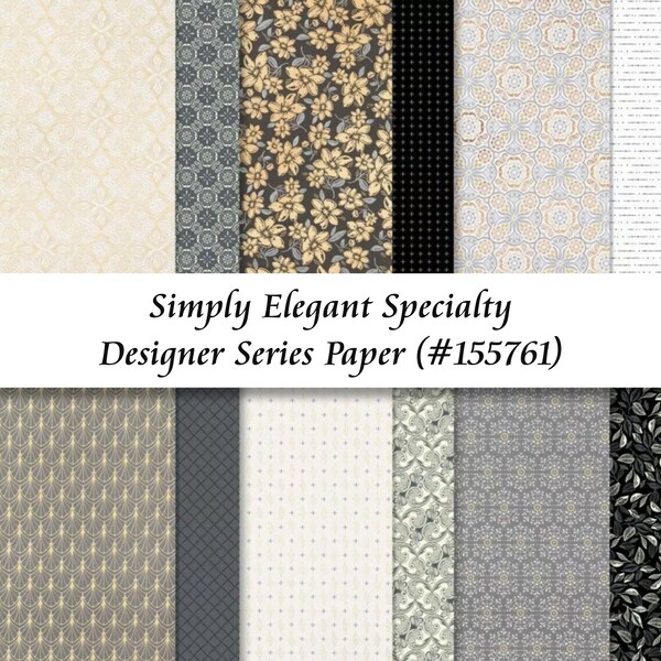 1 Stampin' Up! Paper, Specialty DSP "Simply Elegant"