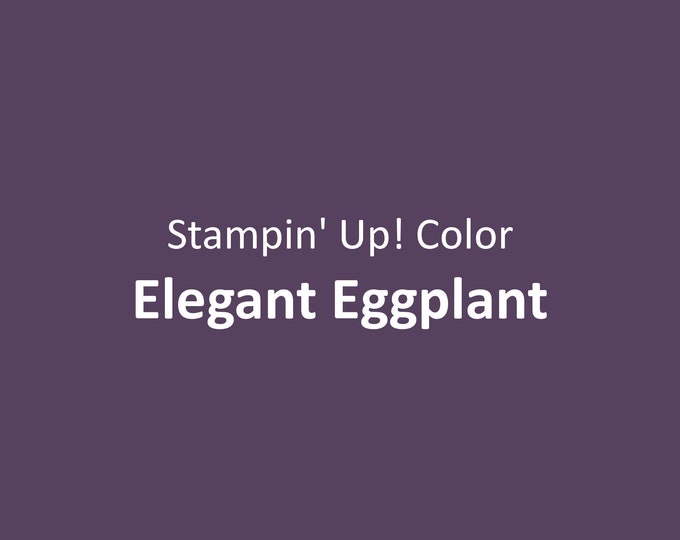 Cardstock 81/2 X 11 Stampin' Up Color Elegant Eggplant 105126 Etsy