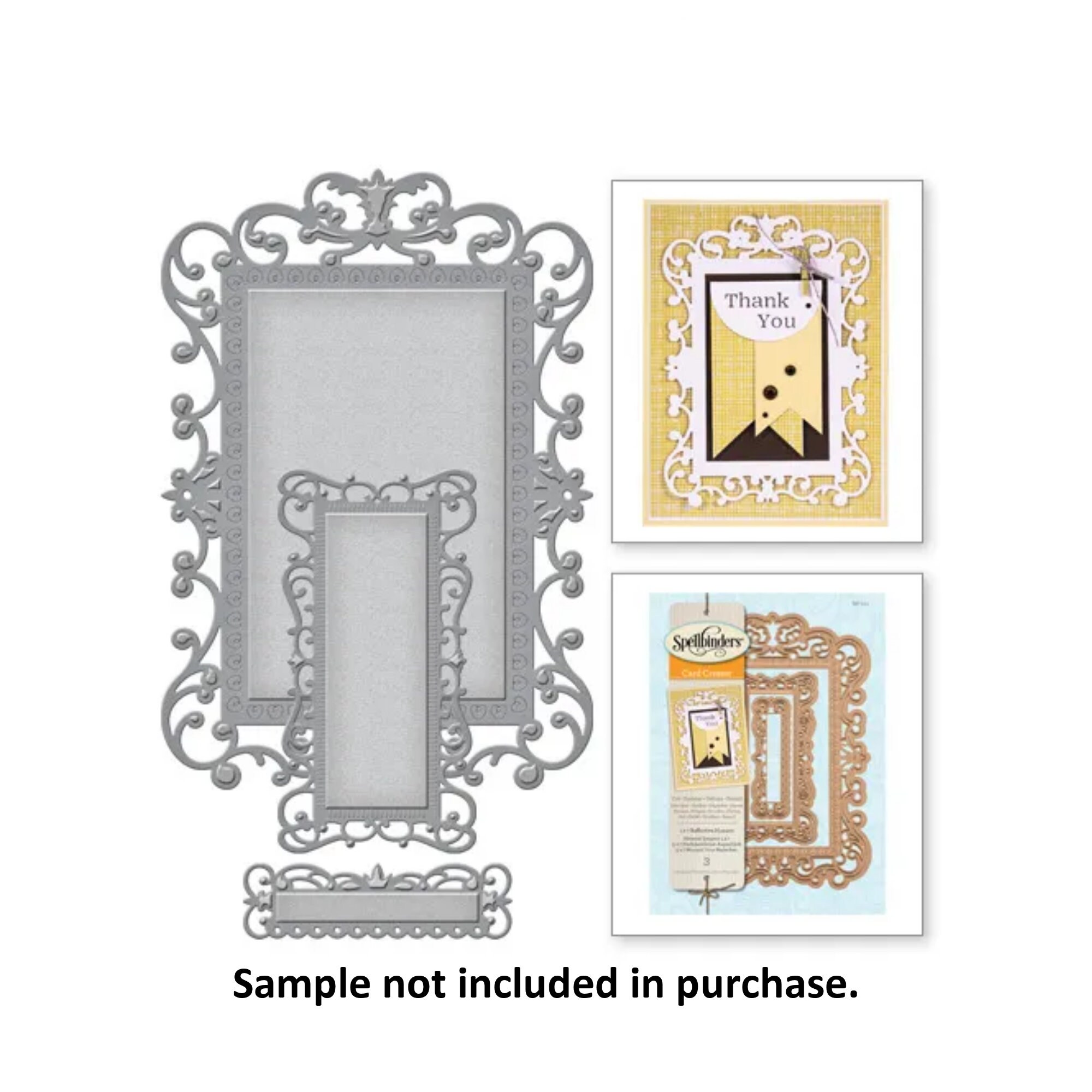Spellbinders Base Per Porta Aperta In Metallo – Fustella Per Scrapbooking 46 Pezzi - 2