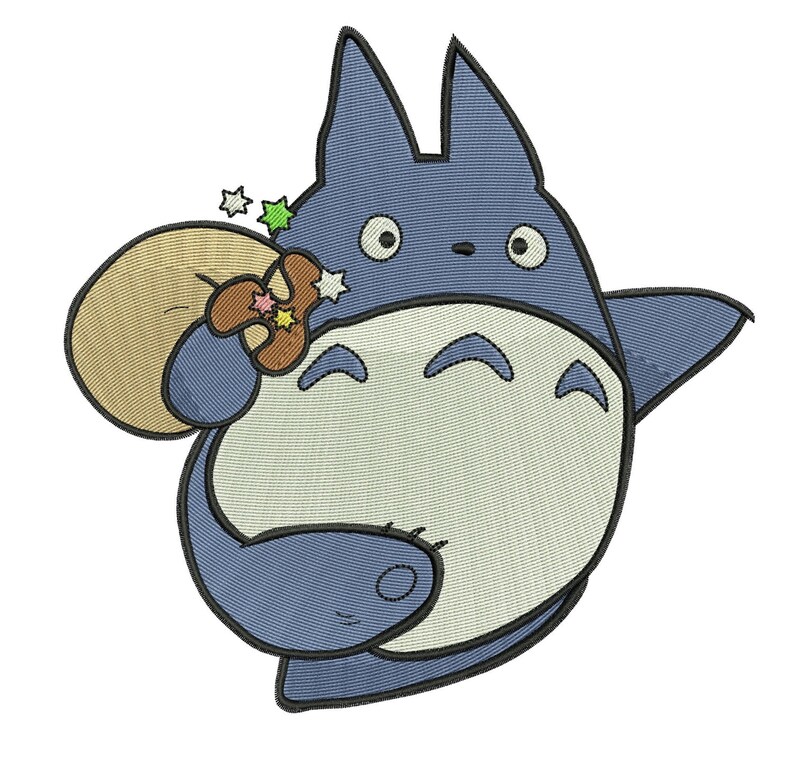 Instant download machine embroidery designs totoro my  etsy Instant download machine embroidery designs totoro my  etsy