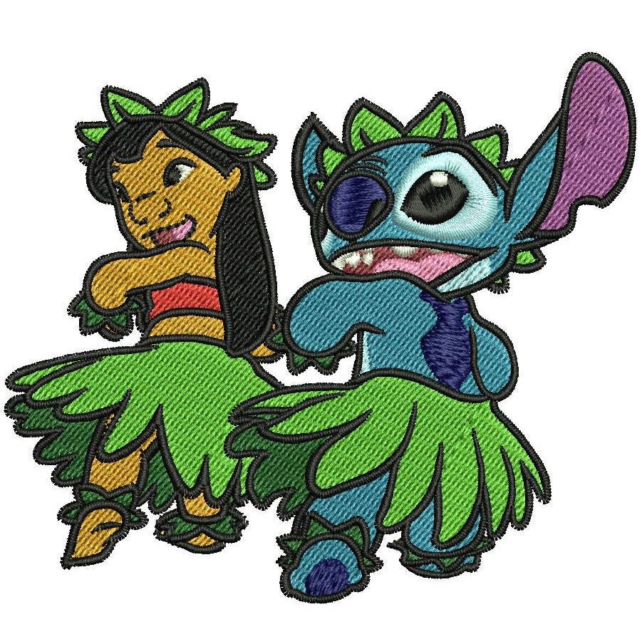 INSTANT DOWNLOAD Machine Embroidery Designs. Lilo and Stitch. Etsy