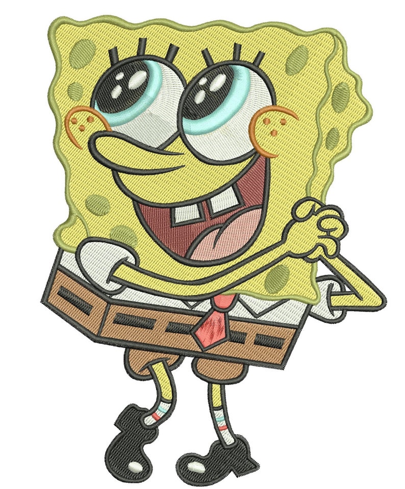 INSTANT DOWNLOAD Machine Embroidery Designs. SpongeBob. Etsy