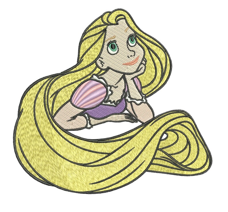 INSTANT DOWNLOAD Machine Embroidery Designs. Rapunzel. Tangled Etsy