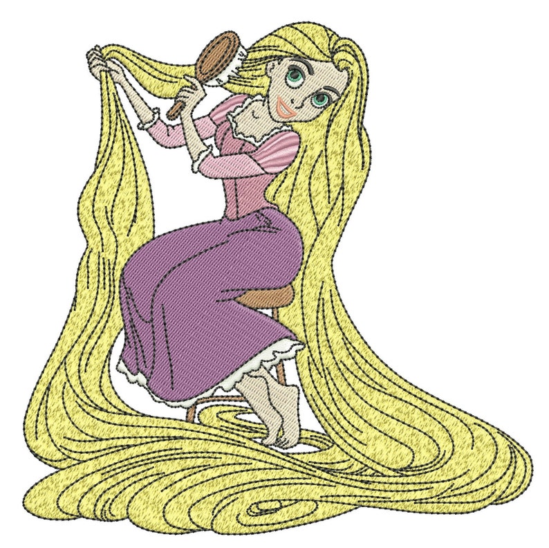 INSTANT DOWNLOAD Machine Embroidery Designs. Rapunzel. Tangled Etsy