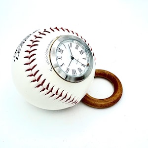 Baseball Clock - Hardball Timepiece - Gift for Athlete - Baseball Memorabilia - Man Cave Decor
