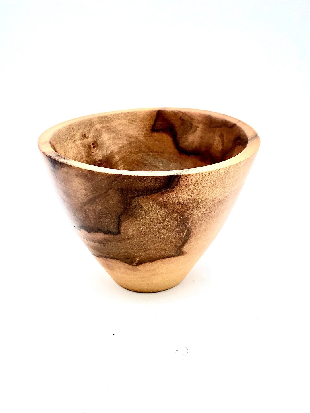 Apple Wood Bowl Jewelry Keeper Knick Knack Holder Functional Wood Art