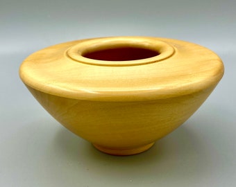 Box Elder Bowl - Wood Art Gift - Unique Crafted Vessel - Functional Wood Piece - Bowl with Feet - Collectable Art - Catch All Vessel