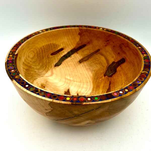 Wooden Bowl Handmade Colored Pencil Etsy