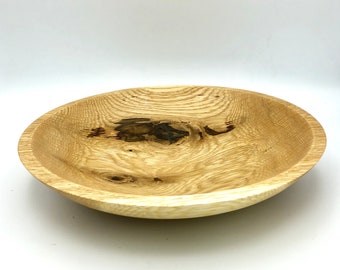 Oak Wood Bowl - Wood Platter - Sustainable Tableware - Wooden Kitchenware - Natural Wood Decor- Rustic Home Accessories - Wooden Centerpiece