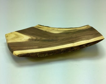 Wood Platter - Walnut Serving Tray - Charcuterie Board -  Natural Edge Serving Board - Cheese Board - Fruit Platter - Artisan Cheese Platter