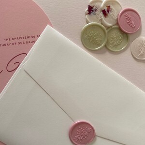 Arched Single sided, Solid Colour Baptism, Confirmation, Christening Party Invitation, Invite: On the right image 7