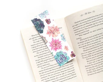 Succulent Double Sided Bookmark!