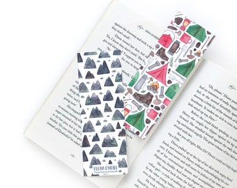 Camping and Mountain Bookmark! (double sided)