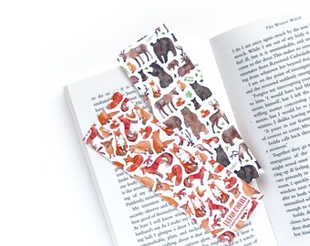 Foxes and Woodland animals Bookmark! (double sided)