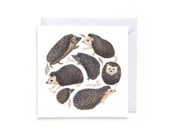 Hedgehog Blank Card