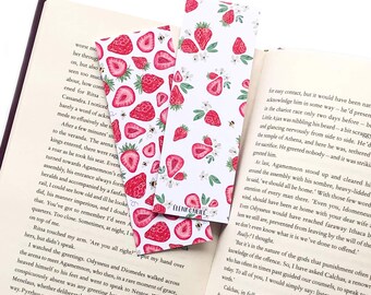 Strawberry bookmark! (double sided)