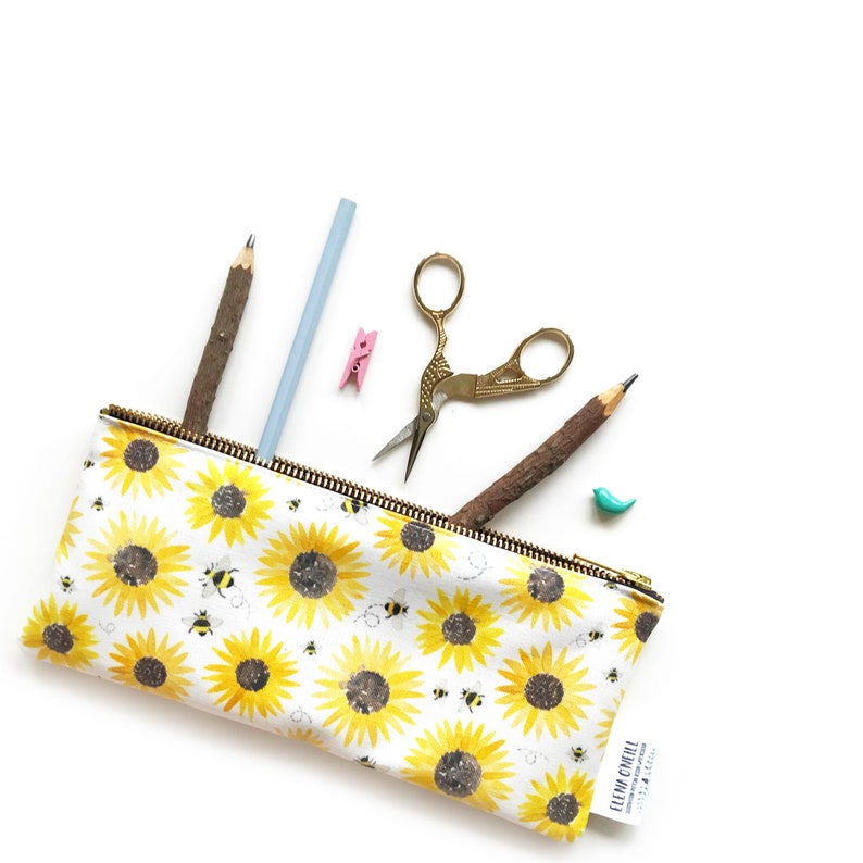 Sunflowers and Bees Pouch image 2