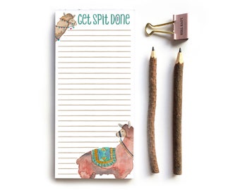 Lama, Notitiepapier, Alpaca, Paper Pad, Notepad, To Do List, List Book, Briefpapier, Checklist, Desk Pad, List Pad, Organisatie, List Lover