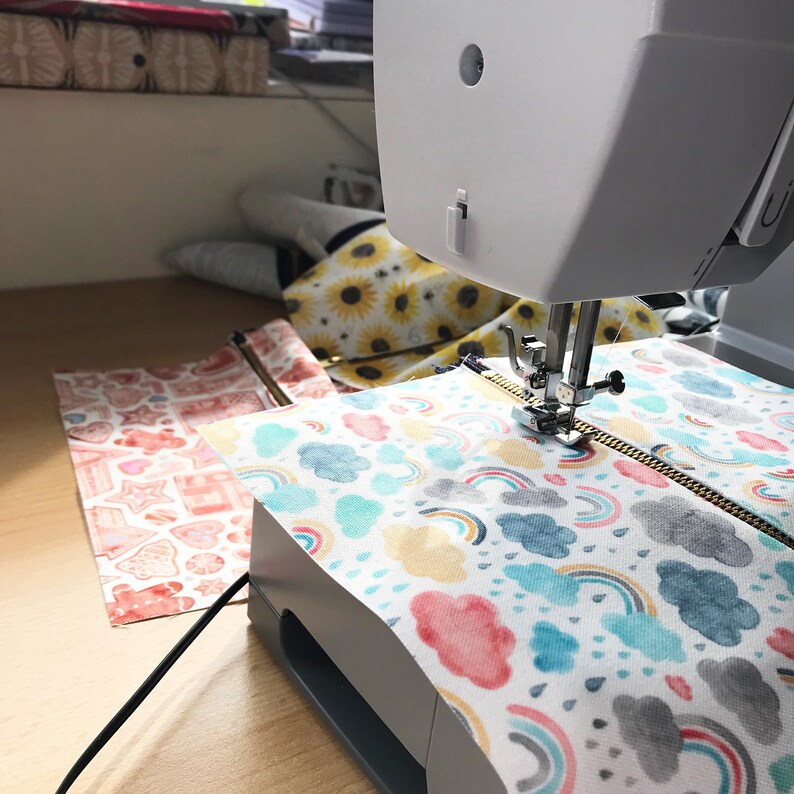 Palm Leaves Large Pouch Back To School Tropical School image 5