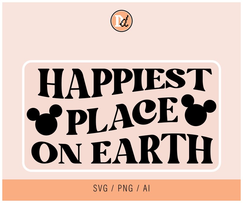 Happiest Place on Earth SVG Etsy